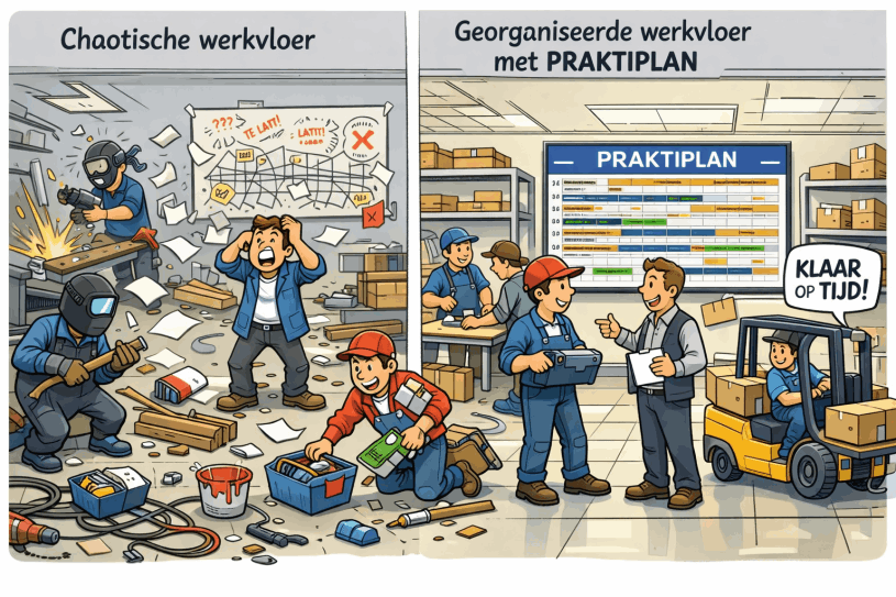 Lean visual productie management